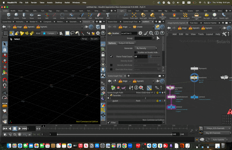 Gsplat Instancer LOP in Houdini